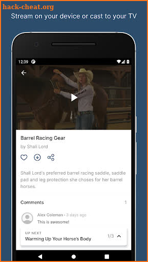 BarrelRacing.com screenshot