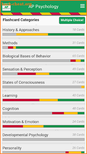 Barrons AP Psychology screenshot