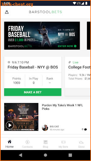 Barstool Bets screenshot