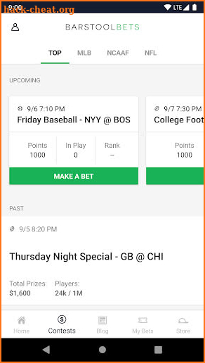 Barstool Bets screenshot