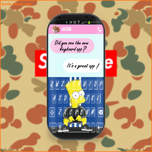 Bart x Supreme Keyboard HD screenshot