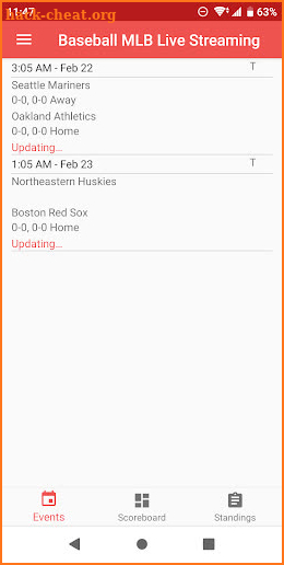Baseball MLB Live Streaming screenshot