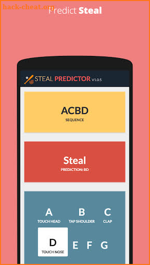 Baseball Steal Sign Predictor screenshot