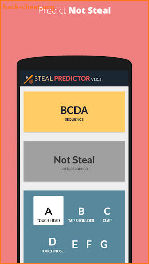 Baseball Steal Sign Predictor screenshot