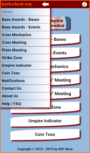 Baseball Umpire Pocket Ref screenshot