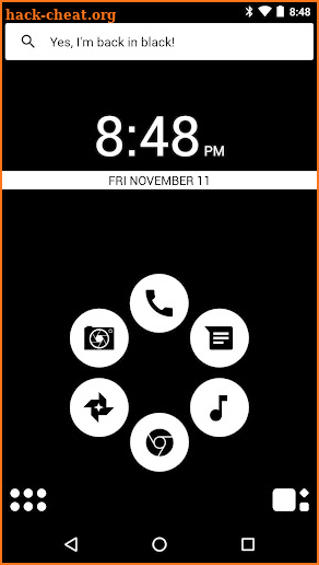 Basic Black Theme for Smart Launcher screenshot