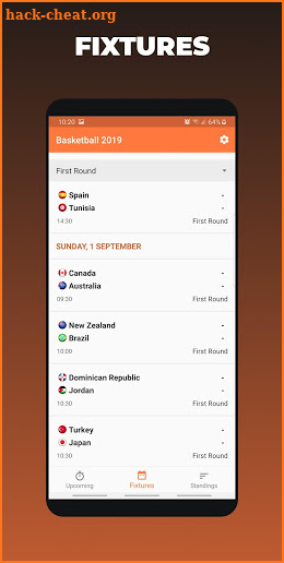 Basketball 2019 Cup - Live Scores & Schedule screenshot
