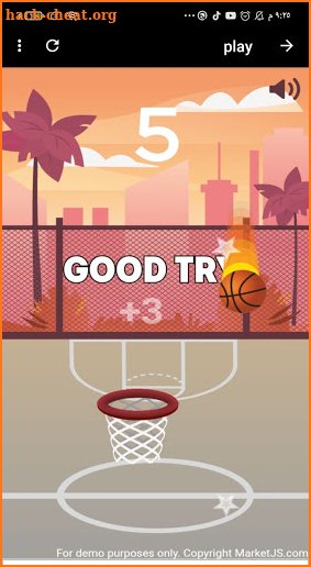 Basketball hoop star screenshot