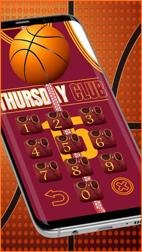 Basketball zipper Lock Theme screenshot