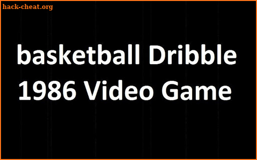 Basketballe Dribble 1986 (Video Game) screenshot