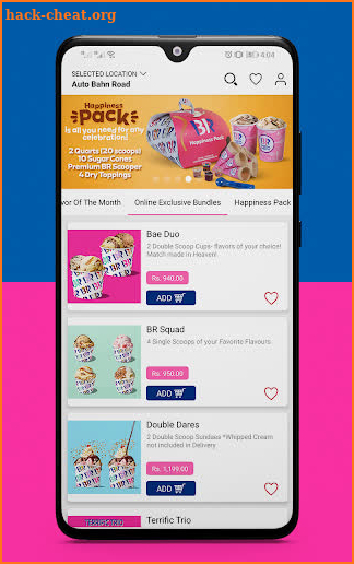 Baskin Robbins screenshot