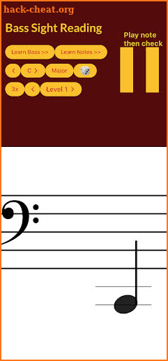 Bass Guitar Sight Reading screenshot