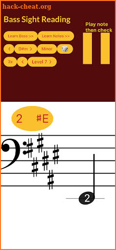 Bass Guitar Sight Reading screenshot