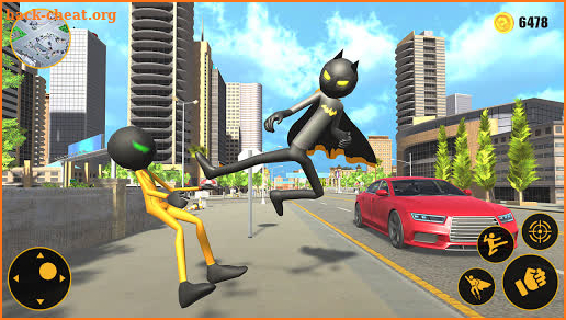 Bat Rope Hero Stickman Gangster Crime screenshot