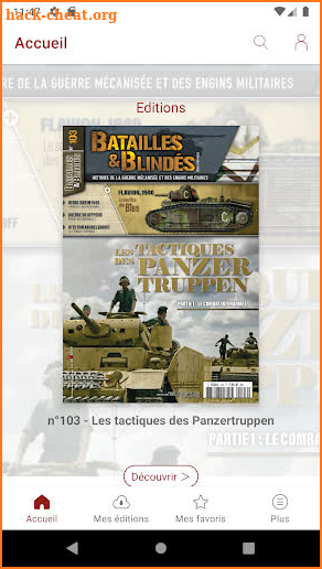 Batailles & Blindés Magazine screenshot