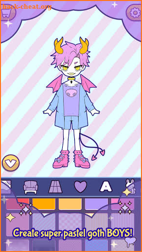 BatDoll Pastel goth dress up boy screenshot