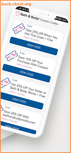 Bath and Body Works Coupon screenshot