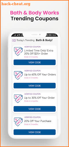 Bath and Body Works Coupon screenshot