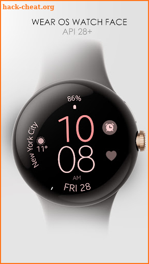 Battery 3 rose gold watch face screenshot