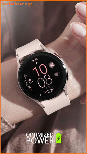 Battery 3 rose gold watch face screenshot