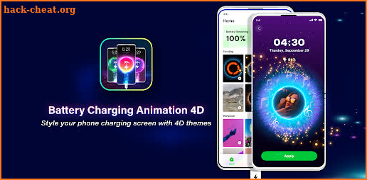 Battery Charging Animation 4D screenshot