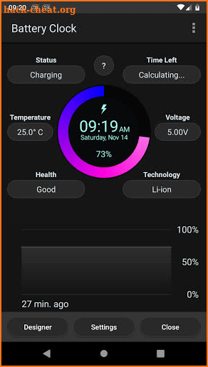 Battery Clock screenshot