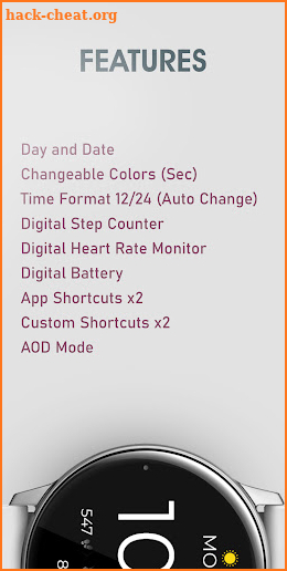 Battery Digital Watch Face screenshot