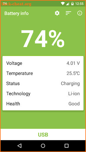 Battery Status screenshot