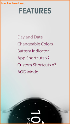 Battery v2 Digital watch face screenshot