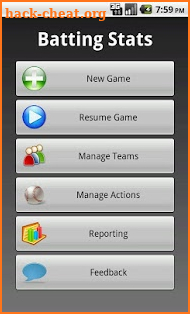 Batting Stats screenshot