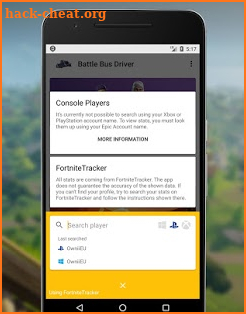 Battle Bus Driver - Fortnite Companion screenshot
