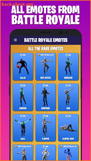 BATTLE ROYALE EMOTES screenshot