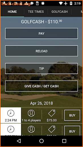 Baylands Golf Links Tee Times screenshot