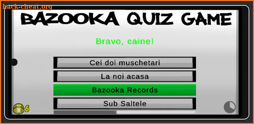 Bazooka Quiz Game screenshot