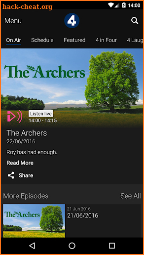 BBC iPlayer Radio screenshot