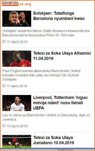 BBC Swahili screenshot