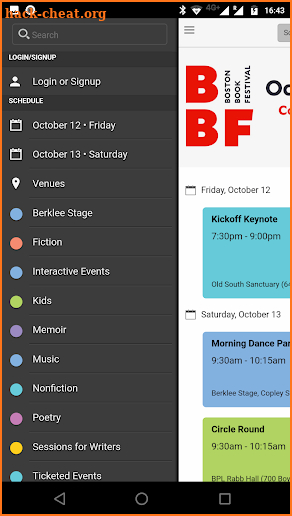 BBF 2018 screenshot