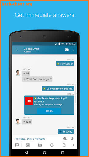 BBM Enterprise screenshot