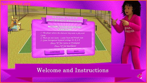 B'Bop and Friends 3D Tennis Game screenshot