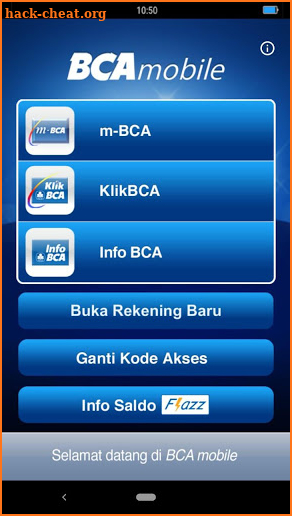 BCA mobile screenshot