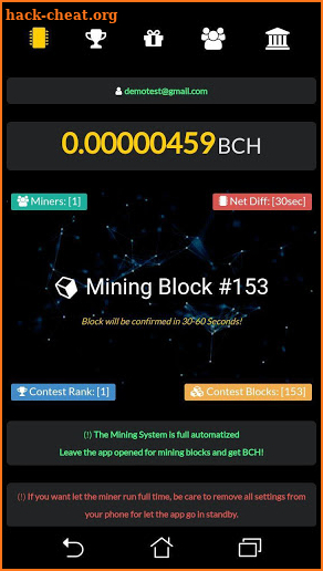 BCH AUTO MINER - FREE BCH screenshot