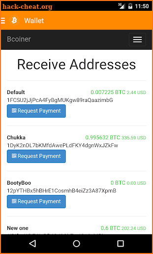 Bcoiner - Free Bitcoin Wallet screenshot