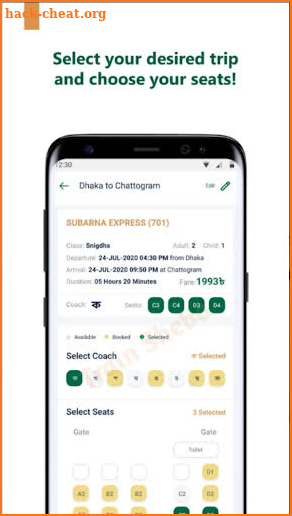 BD Railway Ticket-Train Sheba screenshot