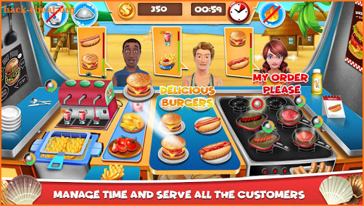 Beach Food Truck - The kitchen Chef’s Cooking Game screenshot