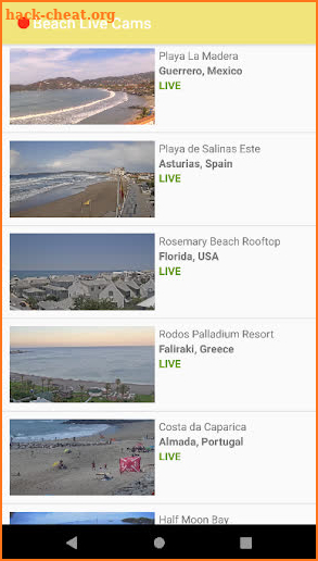 Beach Live Cams screenshot