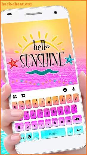 Beach Party Keyboard Theme screenshot