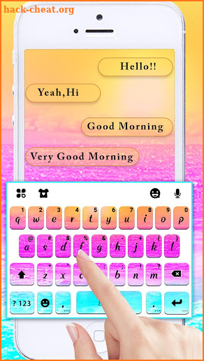 Beach Party Keyboard Theme screenshot