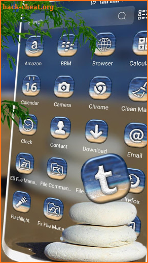 Beach Stone Launcher Theme screenshot