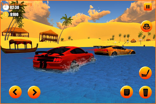 Beach Water Surfer Car Driver: Floating Stunts screenshot