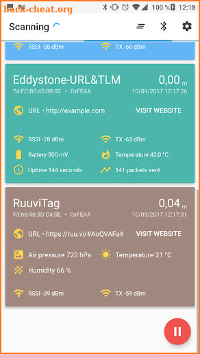 Beacon Scanner screenshot